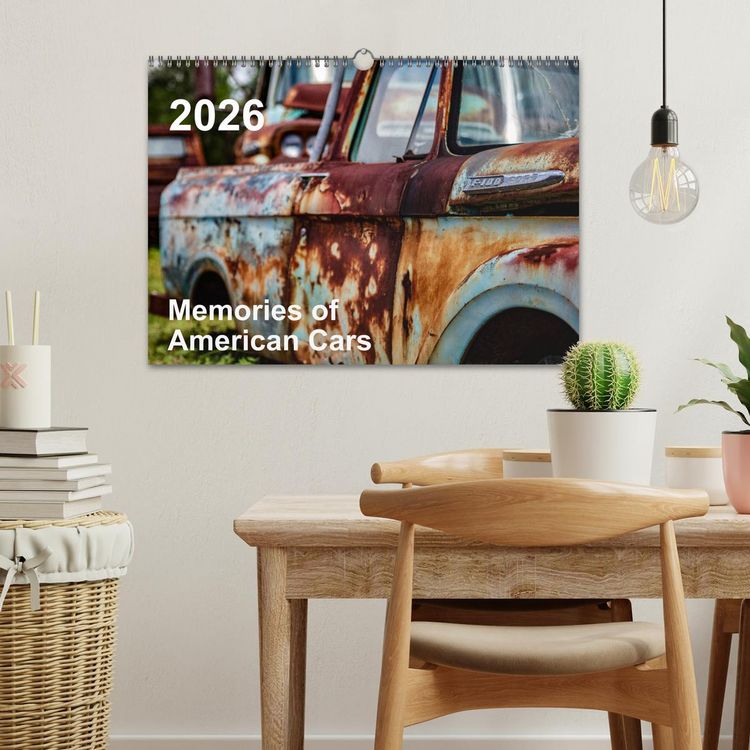 Produktbild: Memories of American Cars (Wandkalender 2026 DIN A3 quer), CALVENDO Monatskalender