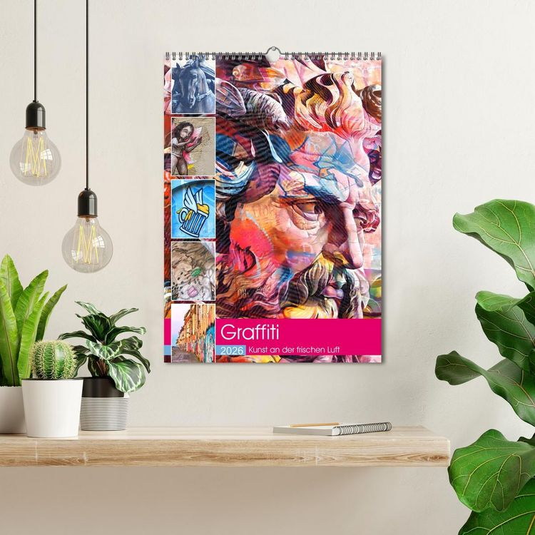 Produktbild: Graffiti Kunst an der frischen Luft (Wandkalender 2026 DIN A3 hoch), CALVENDO Monatskalender