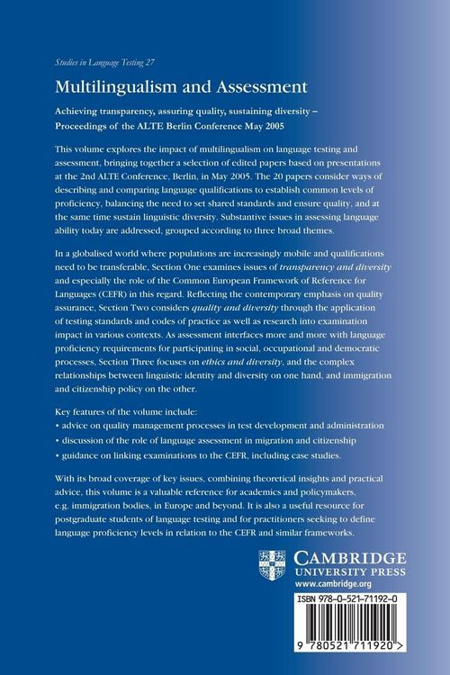 Produktbild: Multilingualism and Assessment