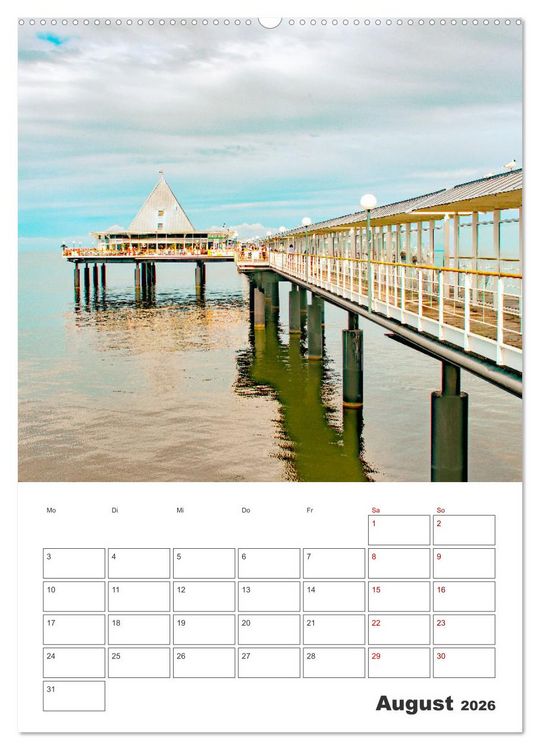 Produktbild: Usedom - Terminplaner (hochwertiger Premium Wandkalender 2026 DIN A2 hoch), Kunstdruck in Hochglanz