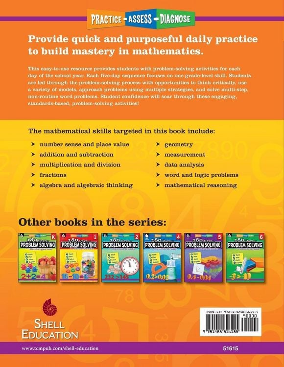 Produktbild: 180 Days(r) Problem Solving for Third Grade