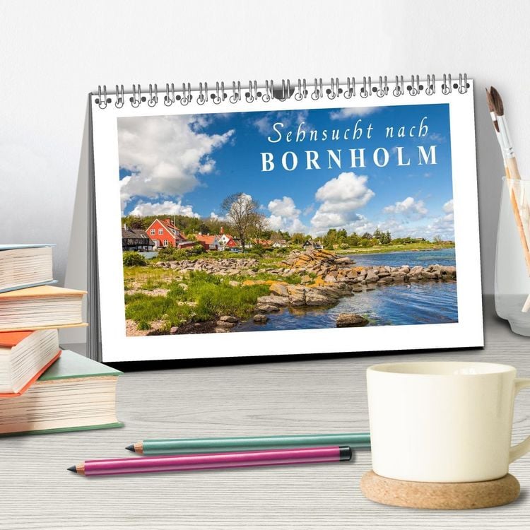 Produktbild: Sehnsucht nach Bornholm (Tischkalender 2026 DIN A5 quer), CALVENDO Monatskalender