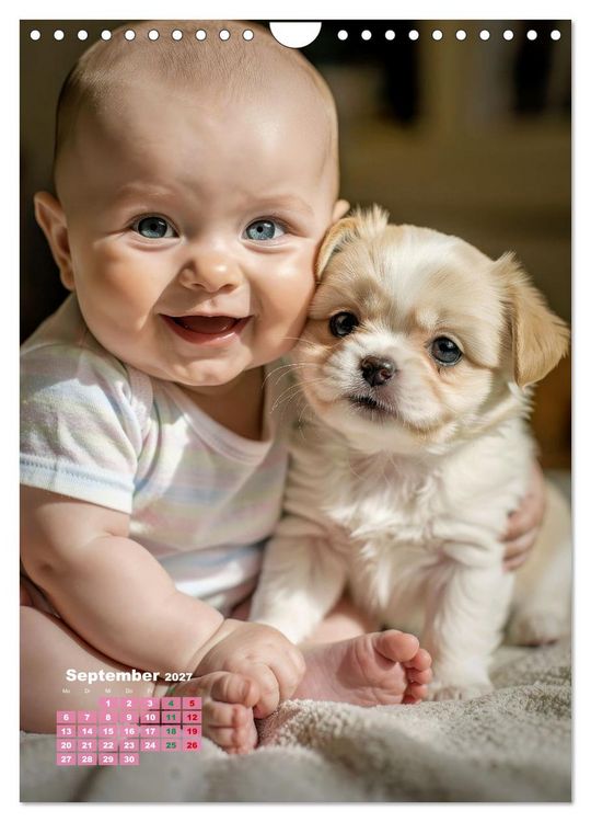 Produktbild: Gl&uuml;ckliche Babys (Wandkalender 2027 DIN A4 hoch), CALVENDO Monatskalender