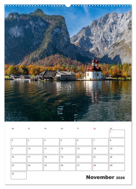 Produktbild: Oberbayerische Alpen (Wandkalender 2026 DIN A2 hoch), CALVENDO Monatskalender