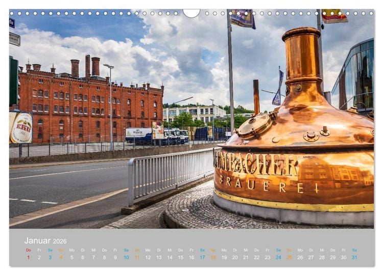 Produktbild: Kulmbach - zu F&uuml;&szlig;en der Plassenburg (Wandkalender 2026 DIN A3 quer), CALVENDO Monatskalender