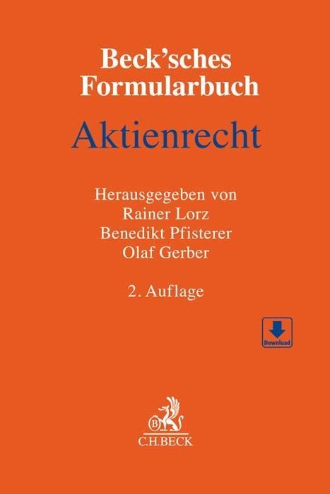 Produktbild: Beck'sches Formularbuch Aktienrecht