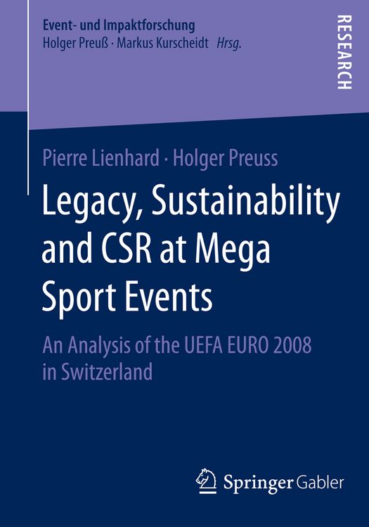 Produktbild: Legacy, Sustainability and CSR at Mega Sport Events
