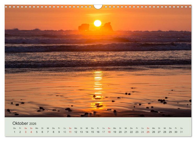 Produktbild: Kalender Traumstr&auml;nde 2026 (Wandkalender 2026 DIN A3 quer), CALVENDO Monatskalender