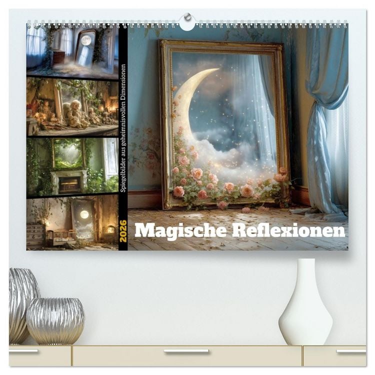 Produktbild: Magische Reflexionen (hochwertiger Premium Wandkalender 2026 DIN A2 quer), Kunstdruck in Hochglanz
