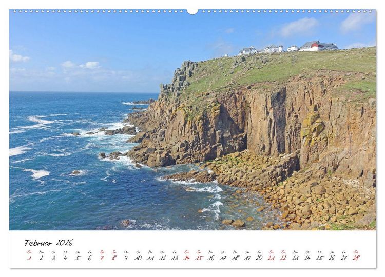 Produktbild: Cornwall. Der malerische S&uuml;dwesten Englands (Wandkalender 2026 DIN A2 quer), CALVENDO Monatskalender