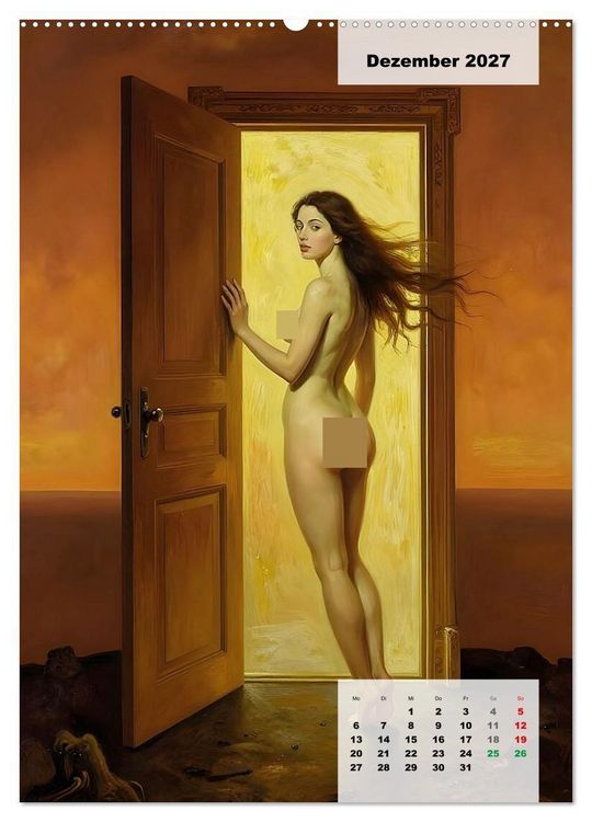 Produktbild: Entbl&ouml;&szlig;te Epochen &ndash; Surrealismus (hochwertiger Premium Wandkalender 2027 DIN A2 hoch), Kunstdruck in Hochglanz