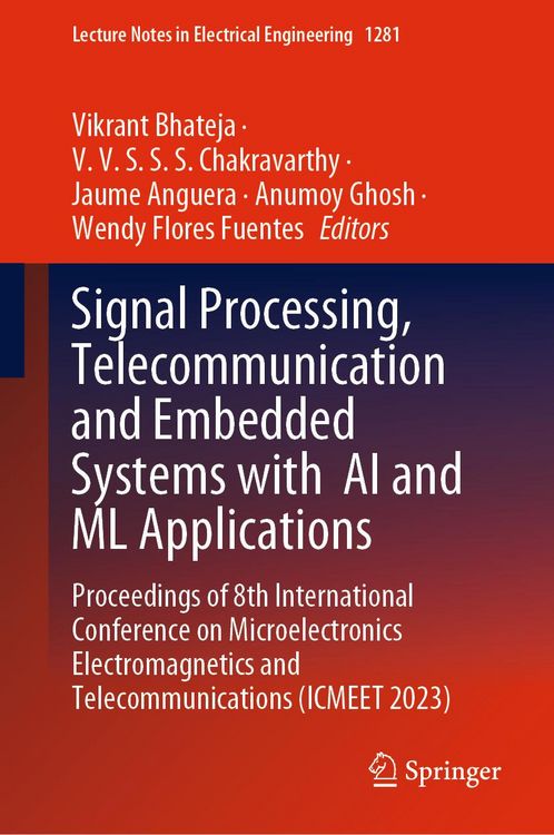 Produktbild: Signal Processing, Telecommunication and Embedded Systems with AI and ML Applications