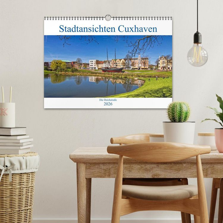 Produktbild: Stadtansichten Cuxhaven (Wandkalender 2026 DIN A3 quer), CALVENDO Monatskalender