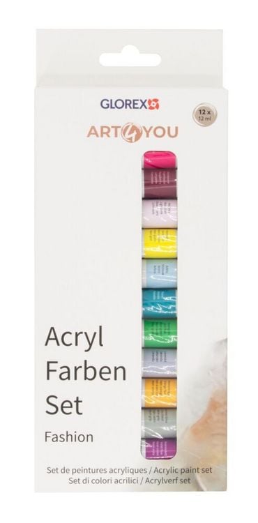 Produktbild: Acrylfarben-Set Fashion 12 St&uuml;ck, je 12ml
