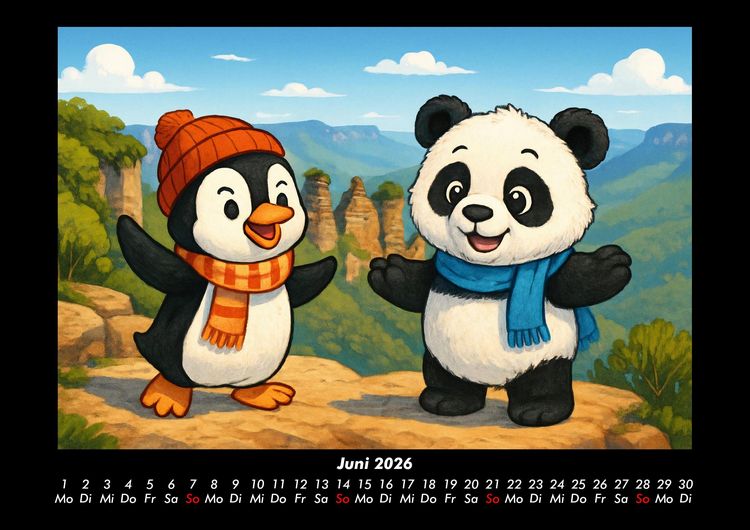 Produktbild: Pico & Pippin in Australien 2026 Fotokalender DIN A3