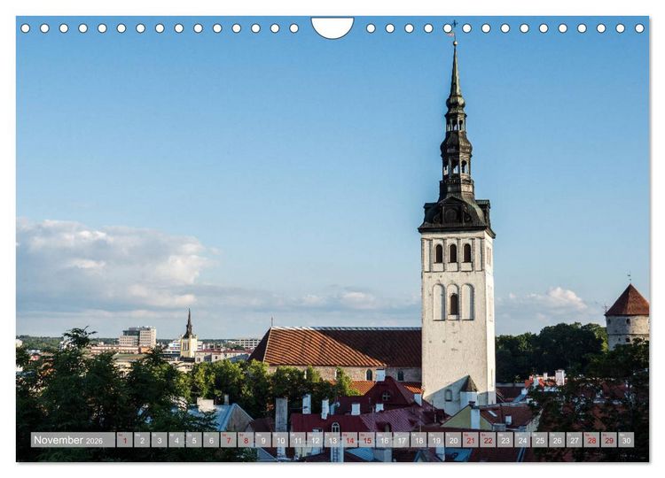 Produktbild: Die Perle am Finnischen Meerbusen Tallinn (Wandkalender 2026 DIN A4 quer), CALVENDO Monatskalender
