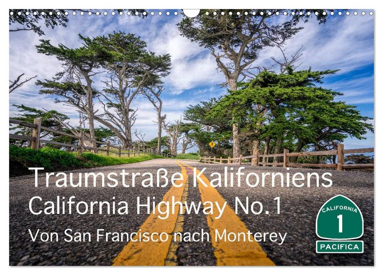 Produktbild: Traumstra&szlig;e Kaliforniens - California Highway No.1 (Wandkalender 2026 DIN A3 quer), CALVENDO Monatskalender