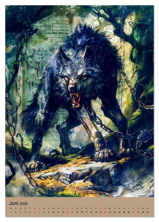 Produktbild: Wikinger - Mythologie - G&ouml;tter, Runen und Legenden (Tischkalender 2026 DIN A5 hoch), CALVENDO Monatskalender