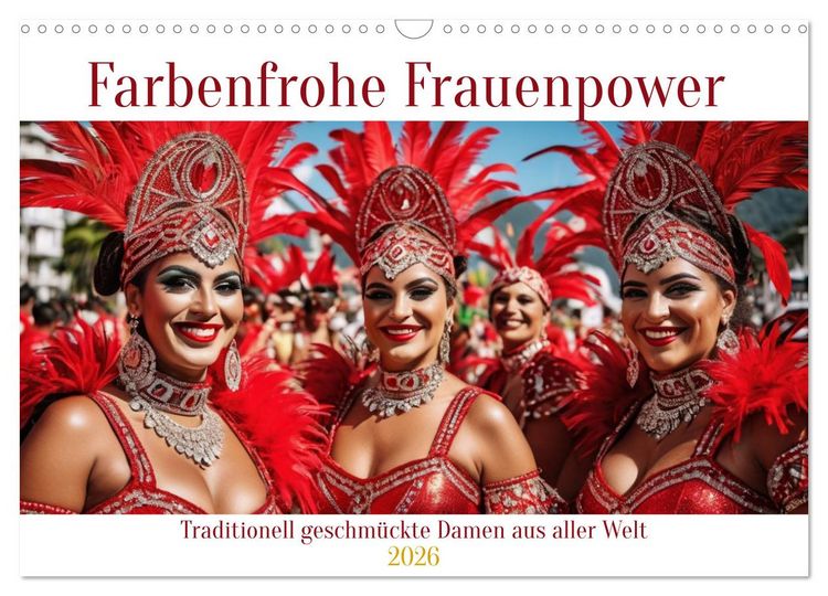 Produktbild: Farbenfrohe Frauenpower (Wandkalender 2026 DIN A3 quer), CALVENDO Monatskalender