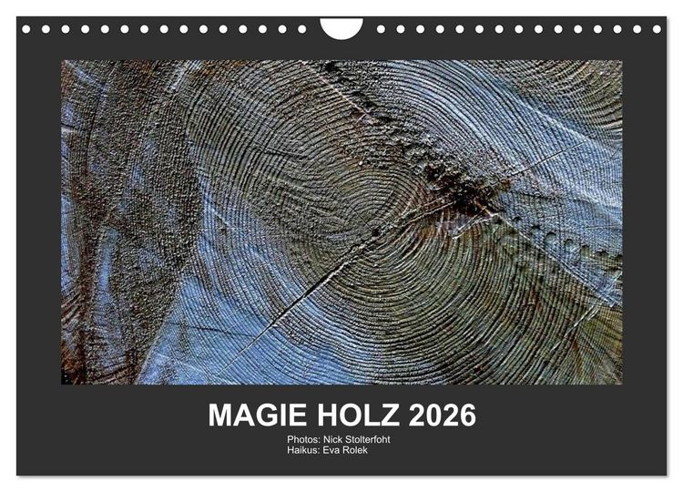 Produktbild: MAGIE HOLZ 2026 (Wandkalender 2026 DIN A4 quer), CALVENDO Monatskalender