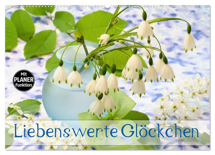 Produktbild: Liebenswerte Gl&ouml;ckchen (Wandkalender 2026 DIN A2 quer), CALVENDO Monatskalender
