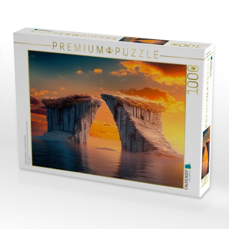 Produktbild: CALVENDO Puzzle Treffen der Klippen - Surreale Landschaft | 1000 Teile Lege-Gr&ouml;&szlig;e 64x48cm Foto-Puzzle f&uuml;r gl&uuml;ckliche Stunden