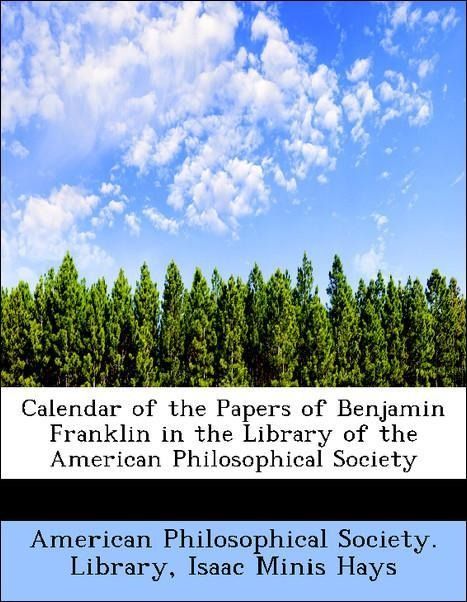 Produktbild: American Philosophical Society. Library: Calendar of the Pap