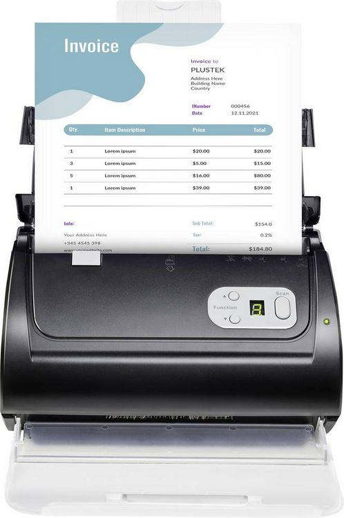 Produktbild: Plustek SmartOffice PS288 Plus Dokumentenscanner 216 x 5080 mm 600 x 1200 dpi 30 Seiten/min USB-B