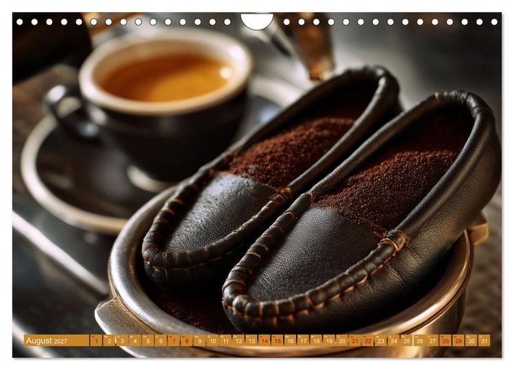 Produktbild: Schuh-verr&uuml;ckt. Pantoffel, Pumps und Co. im Ausnahmezustand (Wandkalender 2027 DIN A4 quer), CALVENDO Monatskalender