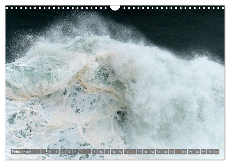 Produktbild: OCEAN POWER - Die Riesenwellen von Nazar&eacute; (Wandkalender 2026 DIN A3 quer), CALVENDO Monatskalender