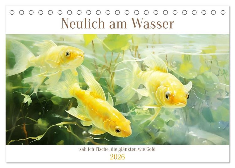 Produktbild: Neulich am Wasser (Tischkalender 2026 DIN A5 quer), CALVENDO Monatskalender