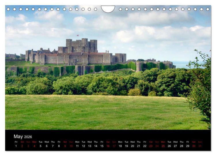 Produktbild: Castles of Kent and Sussex (Wall Calendar 2026 DIN A4 landscape), CALVENDO 12 Month Wall Calendar
