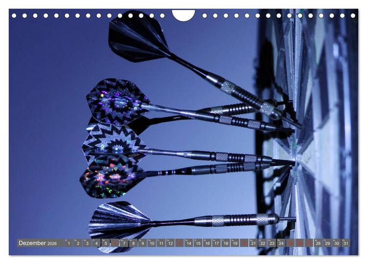 Produktbild: Darts. Konzentration - Sport - Spannung (Wandkalender 2026 DIN A4 quer), CALVENDO Monatskalender