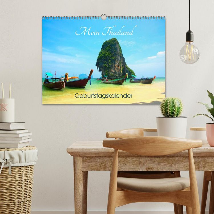 Produktbild: Mein Thailand - Geburtstagskalender (Wandkalender 2026 DIN A3 quer), CALVENDO Monatskalender