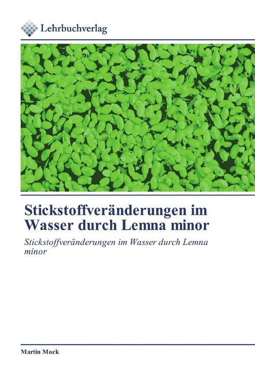 Produktbild: Stickstoffver&auml;nderungen im Wasser durch Lemna minor