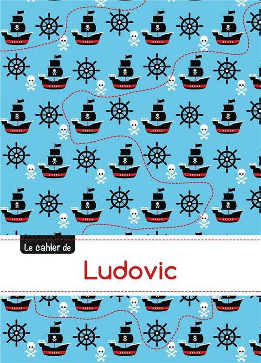 Produktbild: Cahier ludovic blanc,96p,a5 pirates
