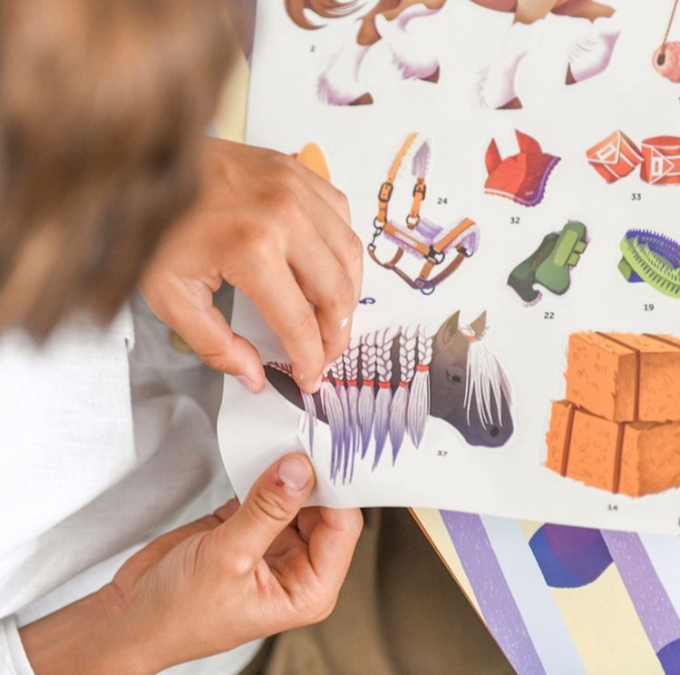 Produktbild: POPPIK - Sticker Lernposter Pferde
