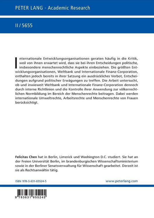 Produktbild: Die Konkretisierung und Durchsetzung internationaler Menschenrechte durch Entwicklungsma&szlig;nahmen der Weltbank und der Internationalen Finanz-Corporation