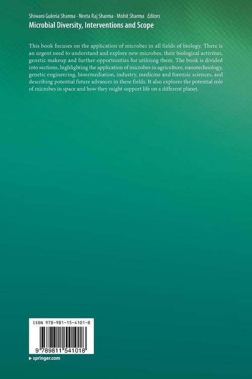 Produktbild: Microbial Diversity, Interventions and Scope