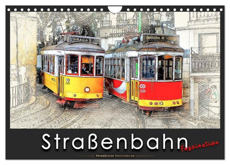 Produktbild: Stra&szlig;enbahn Faszination (Wandkalender 2026 DIN A4 quer), CALVENDO Monatskalender