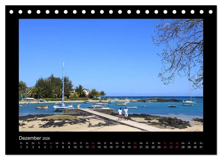 Produktbild: Mauritius - traumhaft und unvergesslich (Tischkalender 2026 DIN A5 quer), CALVENDO Monatskalender