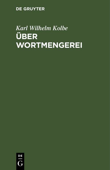 Produktbild: &Uuml;ber Wortmengerei