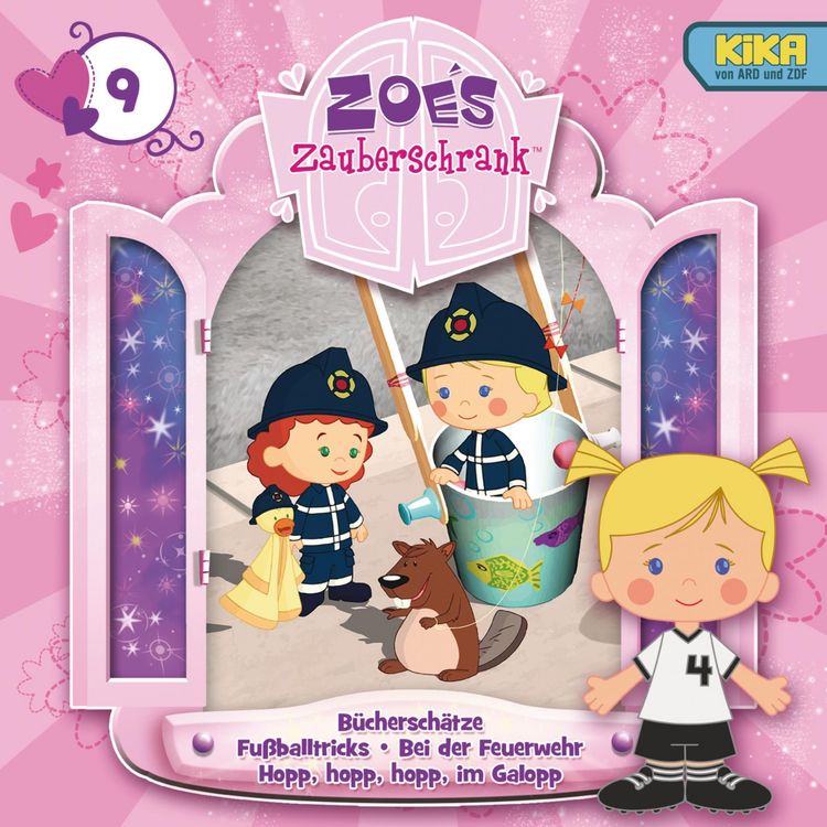 Produktbild: 09: B&uuml;chersch&auml;tze / Fu&szlig;balltricks / Bei der Feuerwehr / Hopp, hopp, hopp, im Galopp