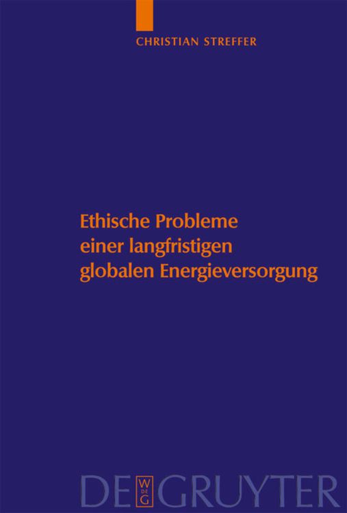 Produktbild: Ethische Probleme einer langfristigen globalen Energieversorgung