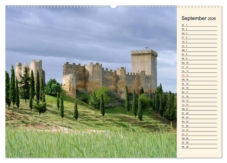 Produktbild: Burgen in Spanien (Wandkalender 2026 DIN A2 quer), CALVENDO Monatskalender