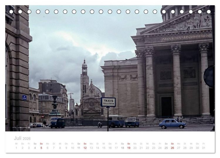 Produktbild: Paris - Historische Ansichten (Tischkalender 2026 DIN A5 quer), CALVENDO Monatskalender