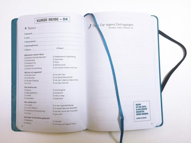 Reise Logbuch