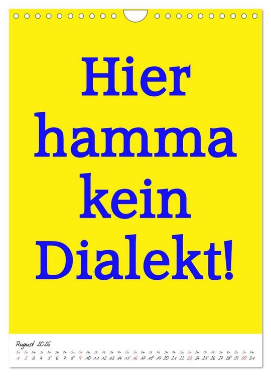 Produktbild: Spr&uuml;che aus&acute;m Pott (Wandkalender 2026 DIN A4 hoch), CALVENDO Monatskalender