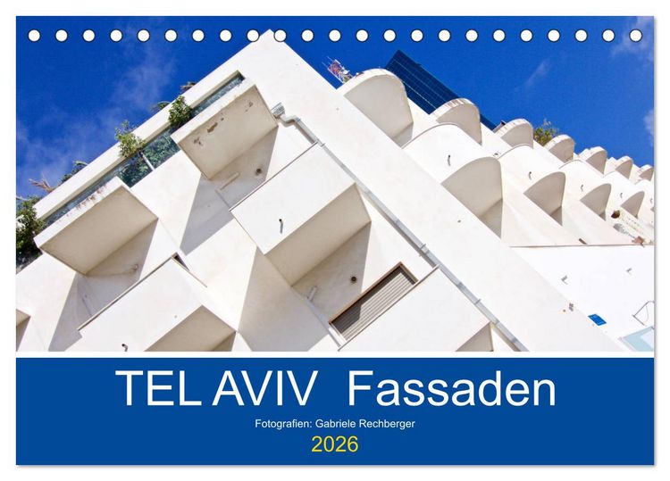 Produktbild: TEL AVIV Fassaden (Tischkalender 2026 DIN A5 quer), CALVENDO Monatskalender