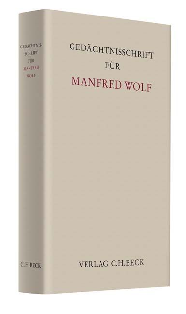 Produktbild: Ged&auml;chtnisschrift f&uuml;r Manfred Wolf